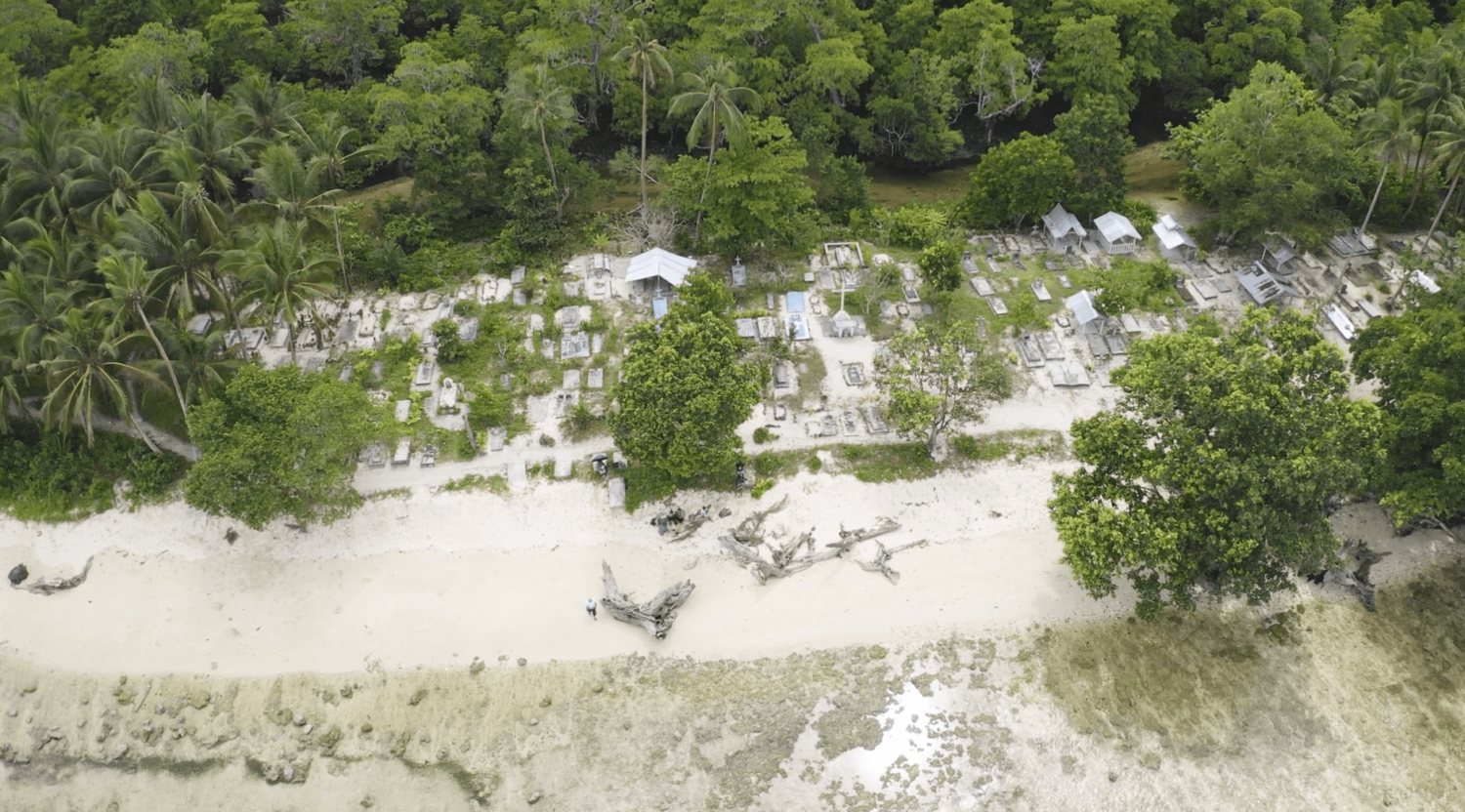 Aerial view of the Lilisiana’s cemetary.